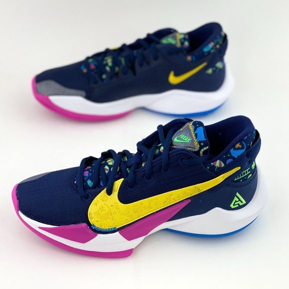 Nike Zoom Freak 2 Superstitious Men's Basketball Shoes Sneakers Navy - Picture 3 of 12